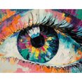 thumbnail image 1 of Pintura de diamante (DB0645) 5D DIY Ojo cuadrado Resina Diamante de imitación 45x60cm Hugtrwg Para estrenar, 1 of 1