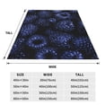 thumbnail image 3 of Balery Blue-Purple Raspberries Manta de Felpa Suave y Acogedora – Cobija de Franela Aterciopelada para Cama, Lavable y Cálida para Sofá, Mascotas, Transpirable-80"x60", 3 of 7