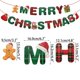 thumbnail image 1 of Guirnalda de Feliz Navidad para fiestas navideñas, adornos colgantes, Bandera de papel de Año Nuevo, pancartas de Papá Noel, muñeco de nieve, decoración de árbol de Navidad, 1 of 4