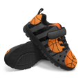 thumbnail image 2 of Uourmeti Boys Basketball Running Shoes Size 12.5 Little Kid Single Buckle Sneakers American Flag Athletic Shoes Breathable Lightweight Knitted Mesh Running Shoes School Casual Shoes, 2 of 7