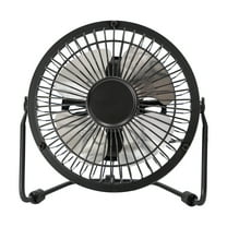 Mainstays New 4 inch Personal Metal USB Powered Desktop Fan Black