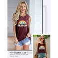 thumbnail image 2 of ZXSXSY Reading Tank Tops for Women Cute Book Lover Teacher T-Shirts Rainbow Sleeveless Tee Tops, 2 of 7