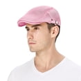 thumbnail image 2 of Minzimin Mens Breathable Mesh Summer Hat Adjustable Newsboy Beret Ivy Cap Cabbie Flat Cap, 2 of 6