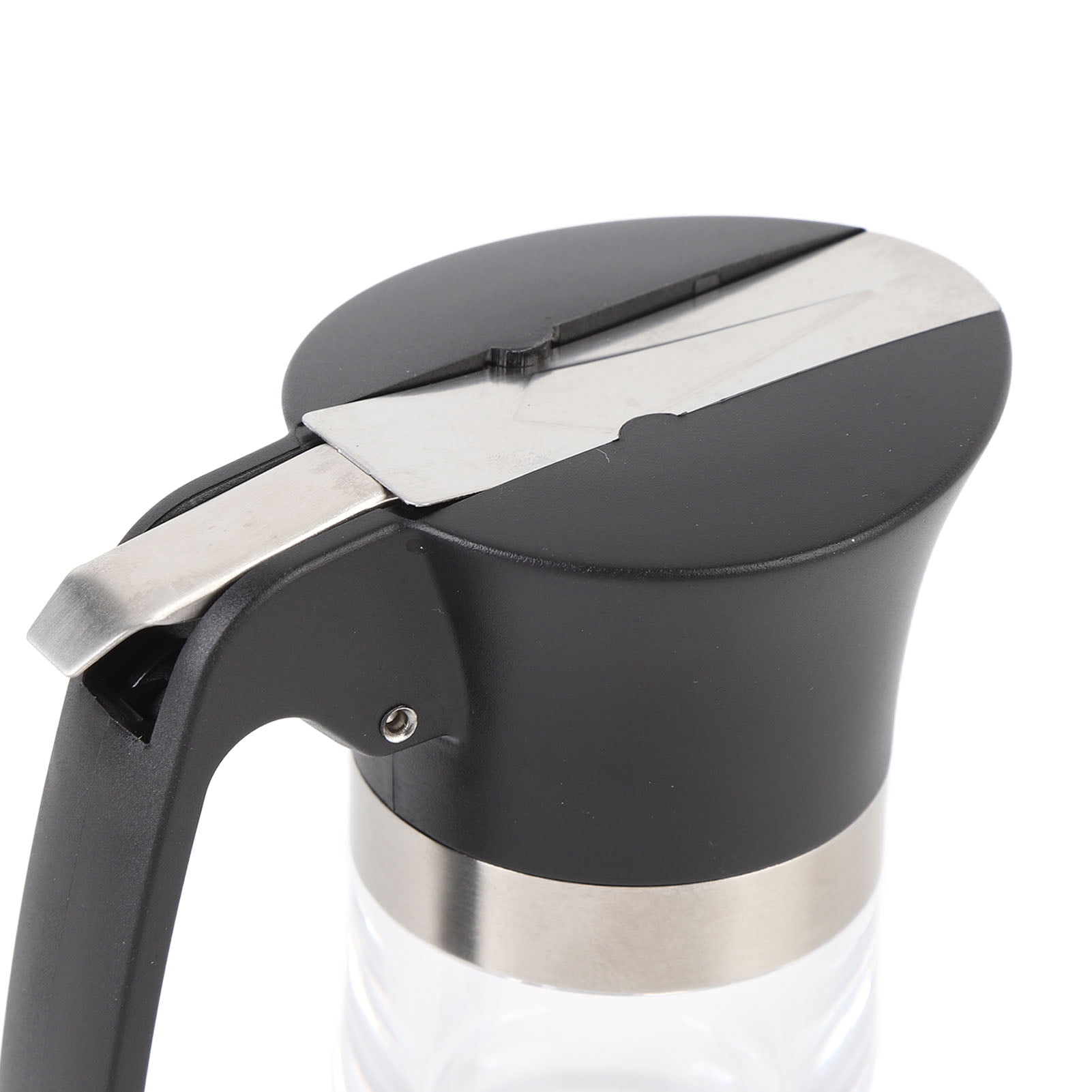 Yajisi 3.38Oz Stainless Steel Honey Jar Pot and Syrup Dispenser - No Drip Glass Container for Chocolate Syrup, Peanut Butter, Maple Syrup and Caramel (4.33 x 2.76 x 4.65 inches / 11 x 7 x 11.8 cm)