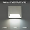 thumbnail image 3 of WAC Lighting Atlantis 6" LED 3000K Aluminum Indoor/Outdoor Wall Light in White, 3 of 5