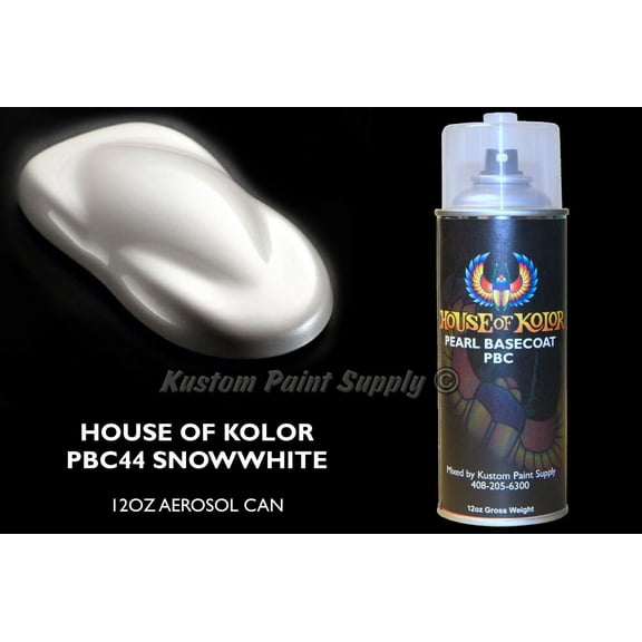 Snowhite Basecoat PBC44 House of Kolor 12oz Aerosol Can Shimrin Pearl