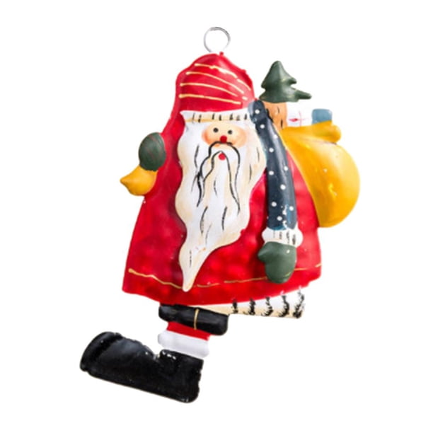 Decoración colgante para árbol de Navidad, colgante de Papá Noel re