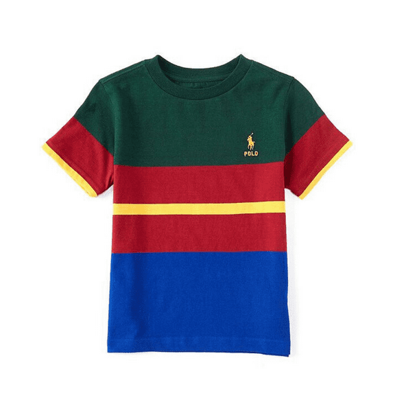 Polo Ralph LaurenLittle Boys Short-Sleeve Striped Jersey Tee, 2/2T
