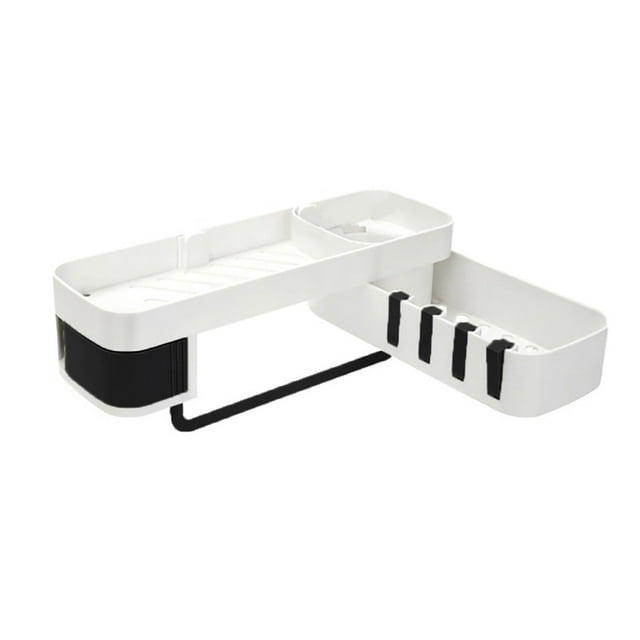 EGNMCR Closet Organizers and Storage, Storage Trunks & Bag Punch-Free Rotating Storage Rack Plastic Suction Cup Bathroom Kitchen Storage Rack Organizer Shower Shelf Storage Rack