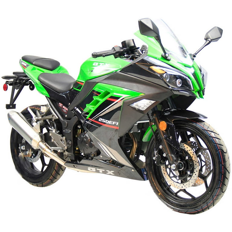 Vitacci GTX-250 Black Motorcycle | EFI Manual 5 Speed - Walmart.com
