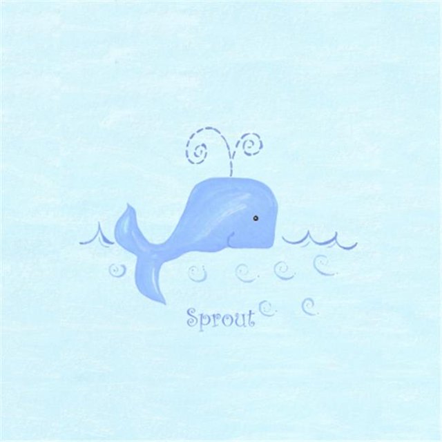 Little Acorn F13W11 Surnom Whale Art Mural