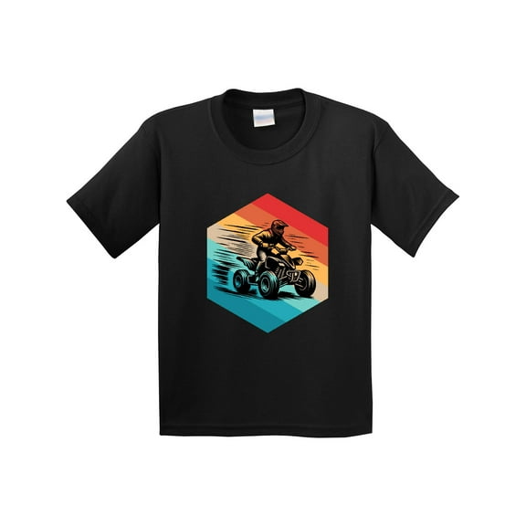 Inktastic Four Wheeling Atv off Roading Retro Youth T-Shirt
