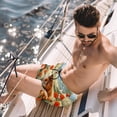 thumbnail image 2 of luoweisi Men's Beach Shorts Quick Dry Swim Trunks with Mesh Lining Kangaroo L, 2 of 5