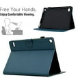 thumbnail image 2 of Case for Amazon Fire 7 2015/2017/2019, Carbon Fiber Texture PU Leather Multi-Angle Viewing Stand Shockproof Flip Case with Card Slots Magnetic Clasp, for Amazon Fire 7 2015/2017/2019, Darkblue, 2 of 6