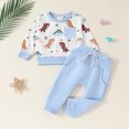 thumbnail image 2 of HCNTES Baby Boy Winter Clothes Baby Boy Clothes Fall 6 12 18 24 Months Long Sleeve Pullover Tops & Pant Sets Toddler Winter Outfits, 2 of 9