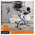 thumbnail image 5 of Indoor Exercise Bike - Foldable Stationary Bike with Magnetic Resistance, 260 LBS Capacity, Quiet Home Gym Bike with LCD Display, 5 of 6