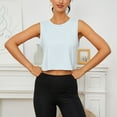 thumbnail image 4 of Timegard Womens Crop Tank Tops Crew Neck Sleeveless Basic Cropped Top Athletic Yoga Top Workout Shirt, 4 of 6
