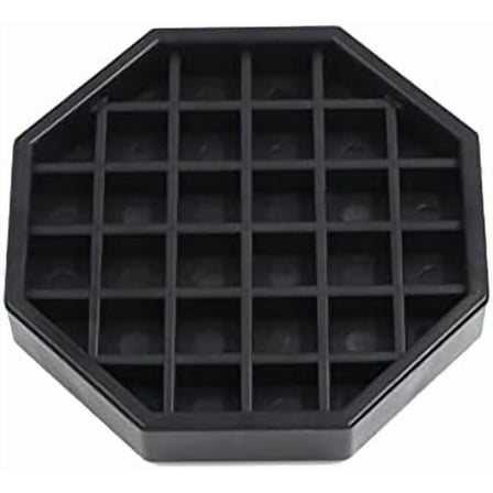 Octagon Coffee Drip Tray by Hard Black Plastic for Coffee Countertop | Drip Tray for Drink Dispenser (4" - 1 Pcs)