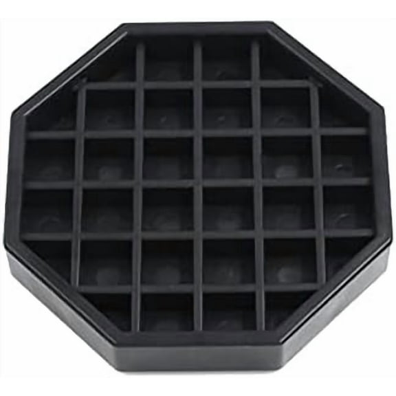 Octagon Coffee Drip Tray by Hard Black Plastic for Coffee Countertop | Drip Tray for Drink Dispenser (4" - 1 Pcs)