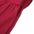 thumbnail image 4 of PuLe 【New】 Summer Short Sleeve Dress Scarlet Darkness Renaissance Dress Women Cottagecore Corset Dress Ruffle Maxi Dress, 4 of 5