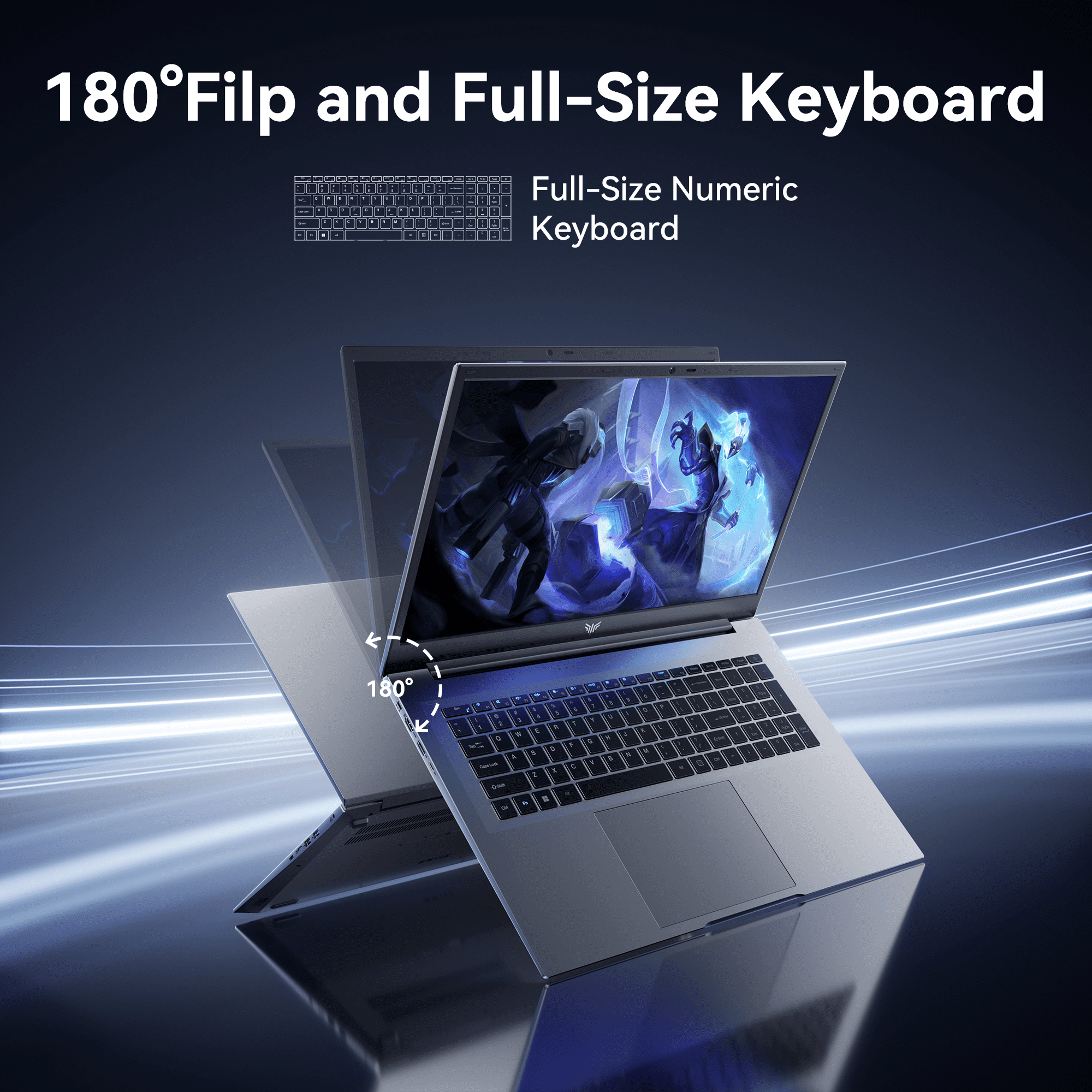 Laptop 18.5" FHD AX18 Laptop Intel Alder Lake N150 16GB DDR4 512GB SSD 18.5" FHD Windows 11 Pro WiFi 5,Gray