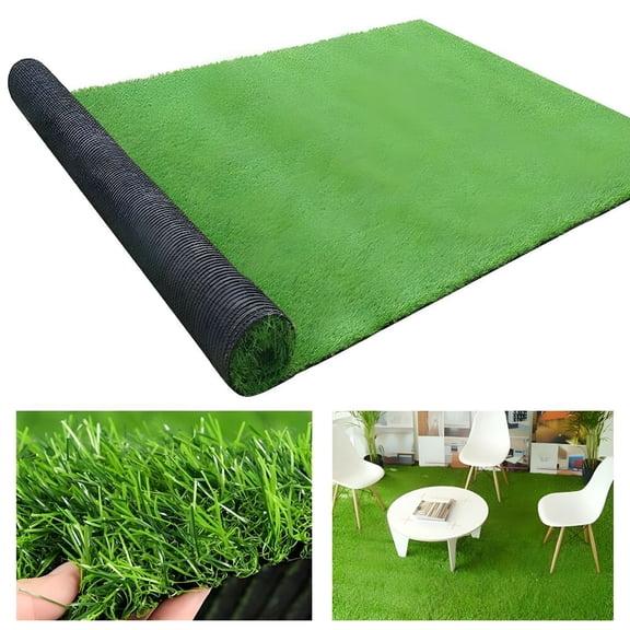 SELIVO Artificial Grass Carpet Green Fake Synthetic Garden Landscape Mat Turf