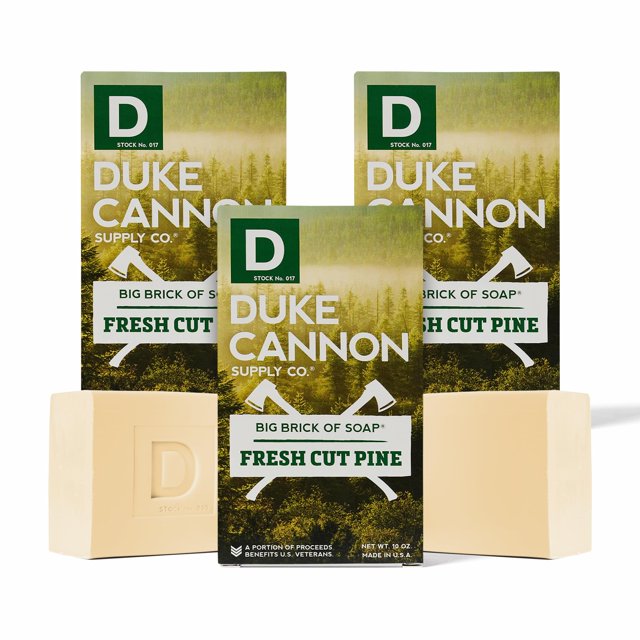 Barra de jabón Duke Cannon Supply Co. Big Brick, pino recién cortado, 300 ml