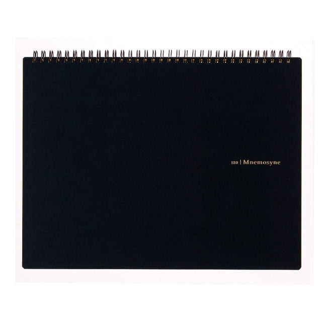 Maruman 1 N161 - Cuaderno de tapa dura, Alambre gemelo, Negro, 8.66" x 11.69" (Squared) Maruman NA