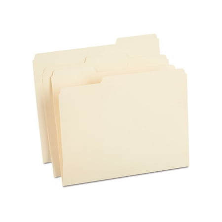 Staples 100% Recy Reinforced Top-Tab File Folders 1/3 Cut Manila Letter 50/Bx TR452830/452830