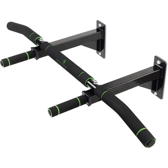 BODYROX Wall Mount Pull Up Bar | Heavy Duty Pull Up Bar with Four Grip Positions…
