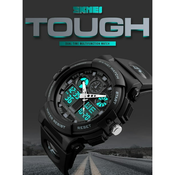 SKMEI 1270 Quartz Digital Electronic Men Watch Fashion Casual Outdoor Sports Male Wristwatch Dual Time Walmart