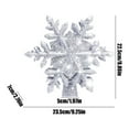 thumbnail image 3 of Christmas Tree Topper Lighted with Built-in Led Snowflake Projector Lights, 8.86Inch Hollowed Tree Topper with Plug In for Indoor Home Xmas New Year Party Holiday Night Tree Decorations, Gold, 3 of 9