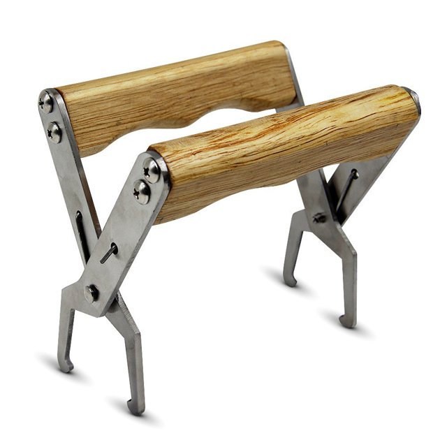 Pinza de marco de colmena de acero inoxidable, herramienta de apicultor con soporte de agarre de marco de colmena Sailing Electrónica