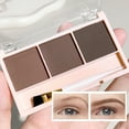 thumbnail image 4 of 3-Color Brow Powder Set with Brush - Long-lasting, color-resistant, versatile contour makeup set for natural, three-dimensional (01), 4 of 7