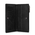 thumbnail image 2 of Cartera Wrangler Minimalist para mujer de piel vegana negra, 2 of 6