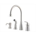 thumbnail image 1 of Pfister GT26-4CBS Avalon One-Handle Kitchen Faucet with Side Spray, Stainless Steel, 1 of 3