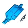 thumbnail image 1 of Modificación de reemplazo de chasis de automóvil RC 1/16 Actualización de aleación de aluminio resistente para Azul, 1 of 9