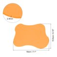 thumbnail image 2 of Unique Bargains 4pcs Acrylic Irregular Coaster, Creative Coaster Mug Pad Coffee Cup Coaster, Orange (7x6 Inch), 2 of 6