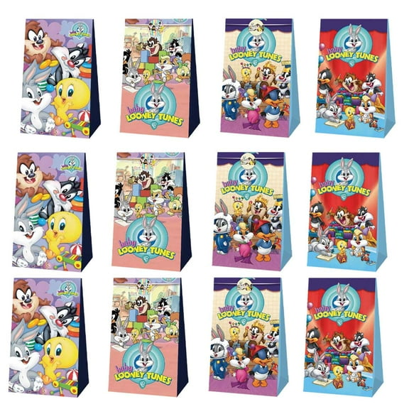 baby Looney Tunes Goodie Party Favor Candy Bags Birthday Decorations Treat Supplies