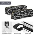 thumbnail image 4 of Fotbe Pasta Bacon Estuche para Lápices de Cuero con Estampado, Estuche con Cremallera Resistente, Organizador Compacto y Elegante para Papelería, 4 of 7