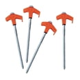 thumbnail image 3 of 4 piquetas para tienda de campaña, estacas para toldo, estacas multifuncionales para el suelo, clavos de fijación para tienda de campaña, senderismo, Naranja, 3 of 8