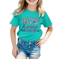 thumbnail image 1 of TZEWGL T-Shirts For Toddler Graphic Print Round Neck Loose Short Sleeve Clothes For Kids size 6-7T, 1 of 4