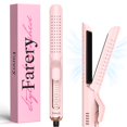 thumbnail image 1 of Farery Chill Set rizador de aire suave: flujo de aire suave para un peinado rápido y rizos duraderos, bloqueo del estilo con rejillas de ventilación, alisador y rizador de cabello 2 en 1 con barril la, 1 of 5