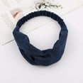 thumbnail image 2 of Puntoco Clearance Womens Headband Pure Color Hairband Bow Tie Velvet Wide-Brimm Headwrap Hair Band, 2 of 2