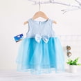 thumbnail image 6 of FYDUU Flower Girl Dress Toddler Baby Girls Sleeveless Tulle Princess Wedding Dresses Birthday Party Gown Fashion Cute Tutu Dress 6-9 Months, 6 of 7