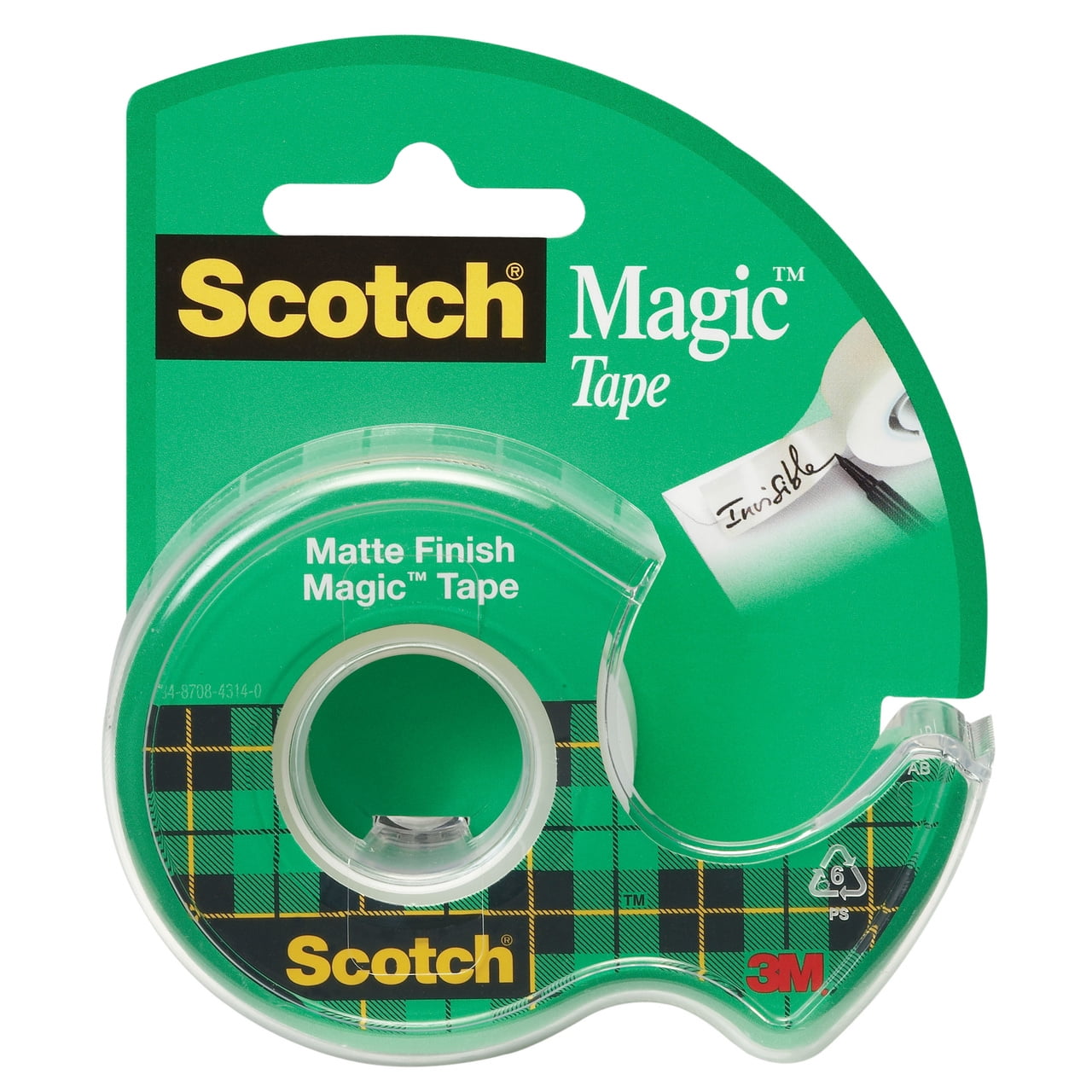Scotch Magic Tape 8–1975C3 Caddy Pack Green 7.5 M x 19 MM transparent 