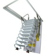 thumbnail image 6 of EQCOTWEA Attic Ceiling Retractable Folding Ladder Stairs 10.5ft 13 Steps Portable Extension Staircase 27.5 x 47.2 in White, 6 of 6