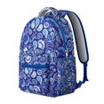 thumbnail image 2 of Marine Life Backpack for Student Waterproof Scratch-Resistant Composite Oxford Cloth with Beach Shell, Coral, and Fish Print, Comfortable Adjustable Straps, Perfect for Travel and Outdoor Activities, 2 of 4