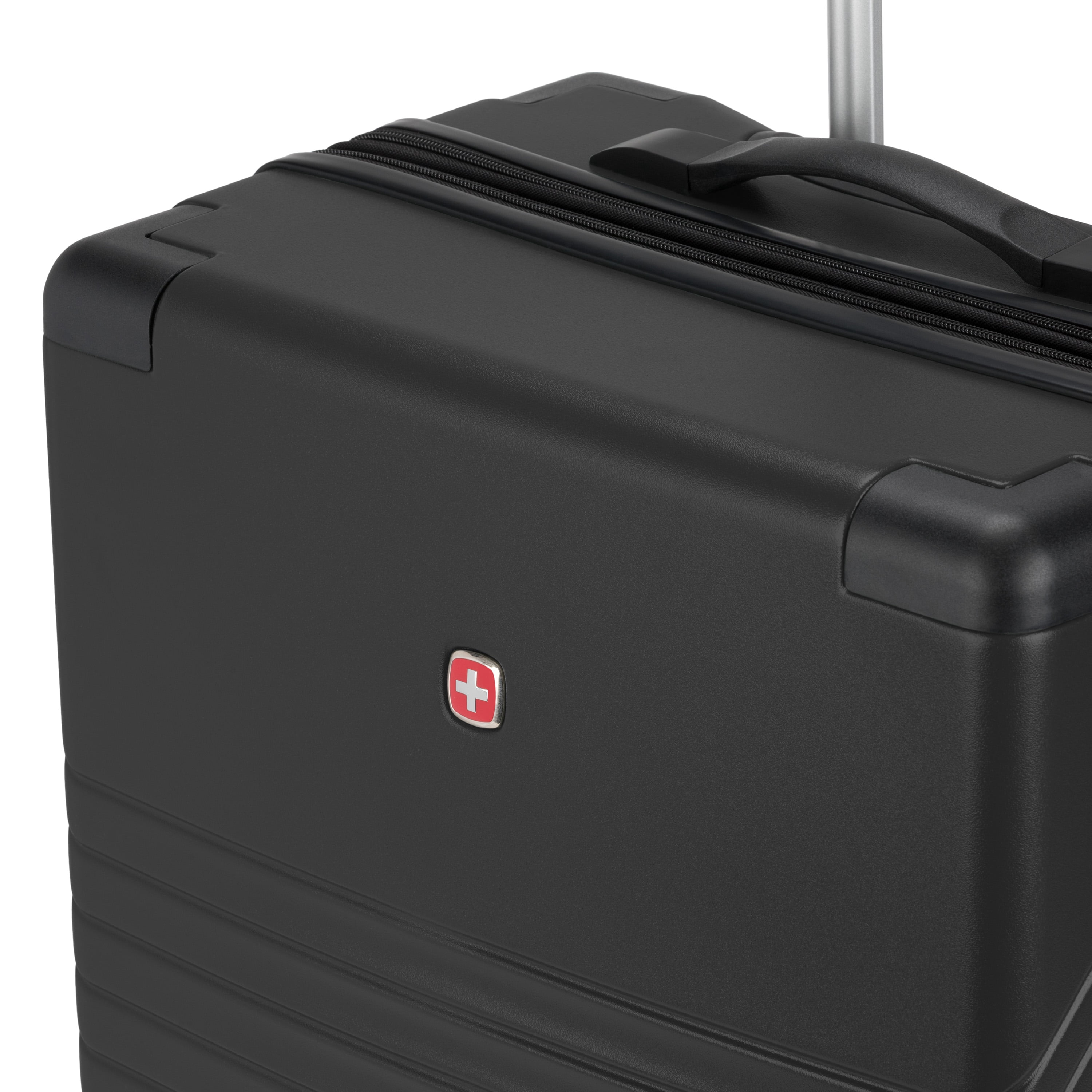SWISSGEAR Edge Hardside Medium Checked Spinner, Black
