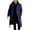 Navy, variant on Lovskoo Mens Winter Coats Pea Coat Ingle-Breasted Warm Long Coat Solid Color Long Sleeve Casual Outwear & Jackets Trench Coat Overcoat Black